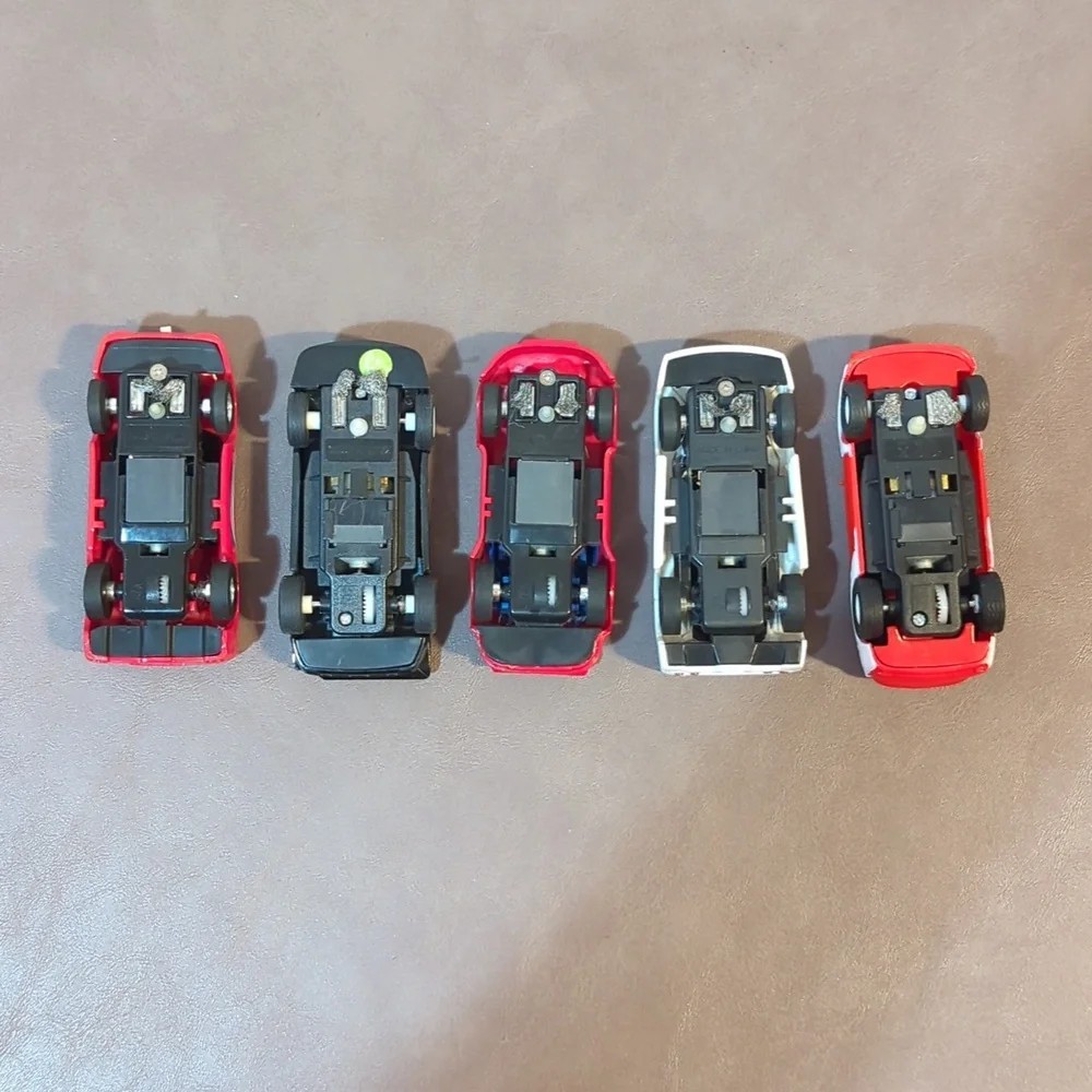 5 Vintage Slot Cars Porsche Lamborghini Ferrari Mercedes Benz Martini Racing
